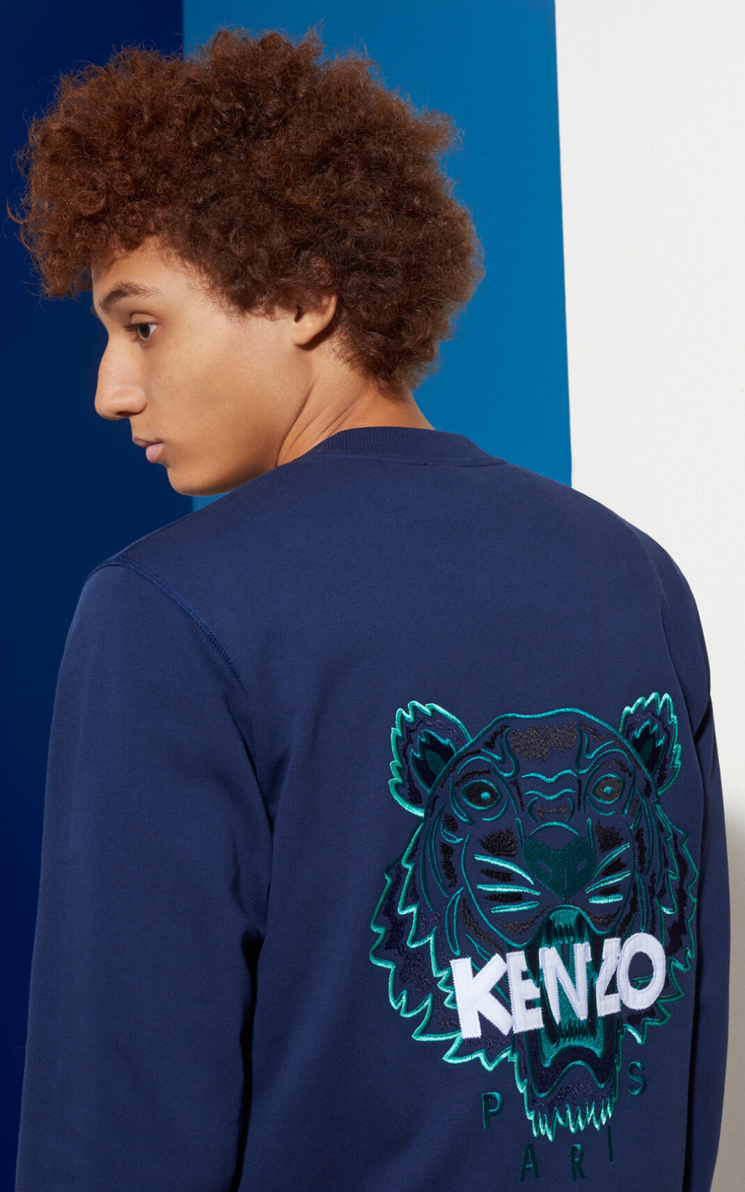 Chaqueta Kenzo Tiger Bomber Hombre Azules Oscuro CMQ710364